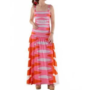 NEW EMILY MCCARTHY rosa cotton brigitte dress in multi